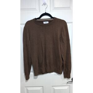 C&A Men's Large Bio Cotton Euro Sweater Chocolate Brown Casual Classic Everyday